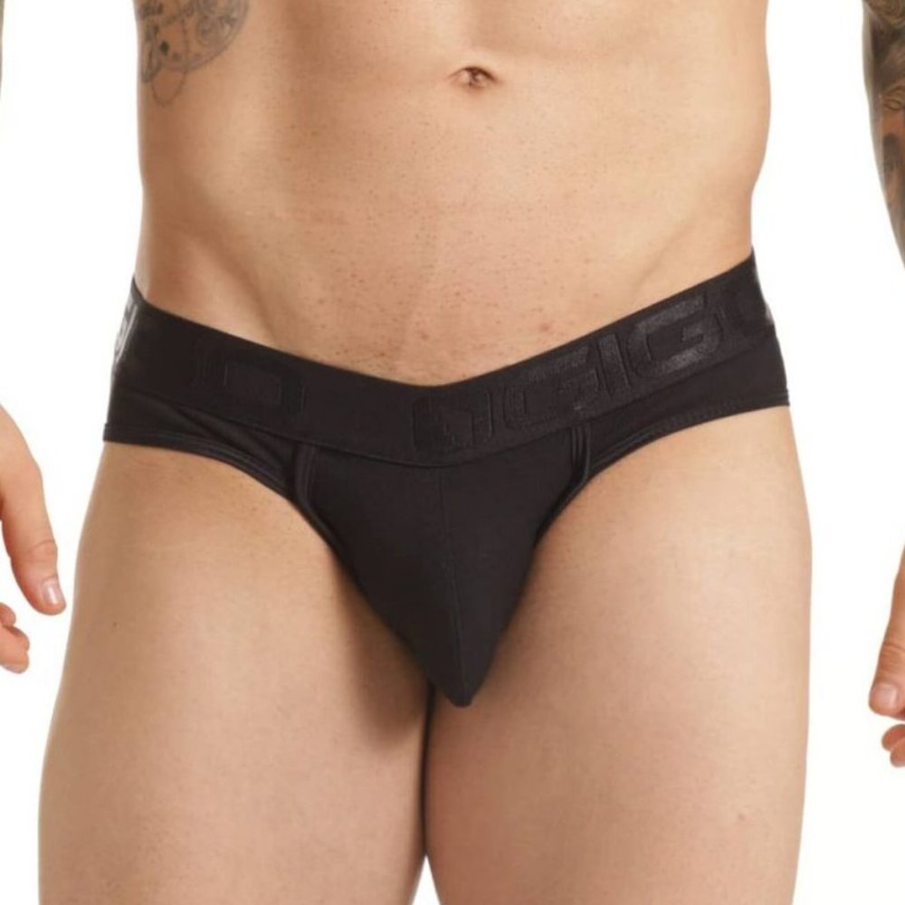 GIGO SCANALING BLACK BRIEF JOCKSTRAP - Picture 3 of 8